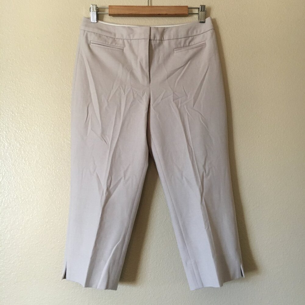 Talbots Beige Khaki Dress Capri Pants 6P Heritage Career Office Stretch